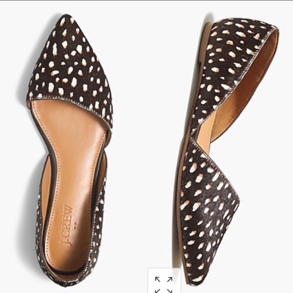 J. Crew Zoe Calf Hair D Orsay Flats